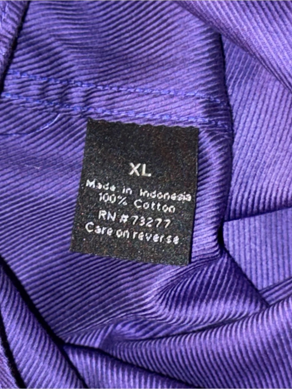 APT 9 Men’s Purple Modern Fit Long Sleeve Dress Shirt 100% Cotton Size XL New - Picture 8 of 9